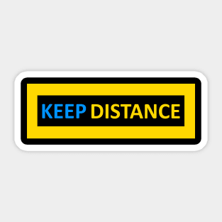 KEEP DISTANCE Sticker